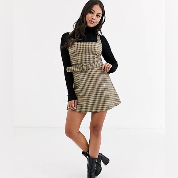 TOPSHOP | plaid belt dress - Picture 2 of 4